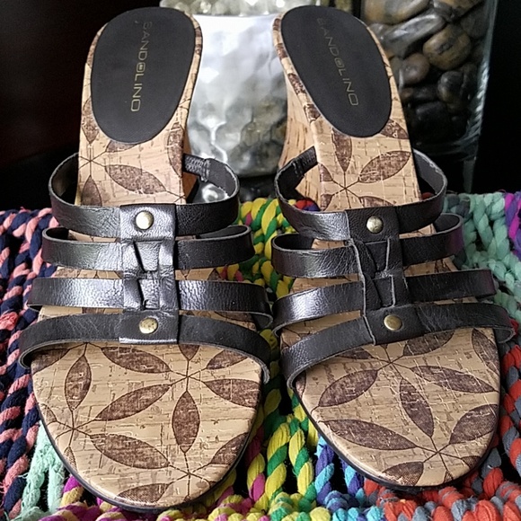 🌲 2 for $15 🌲 Bandolino Wedge in Cork size 8 - Picture 2 of 8